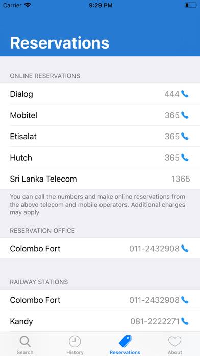 Sri Lanka Trains App skärmdump