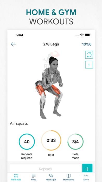 Workout app Fitness Online Schermata dell'app #2