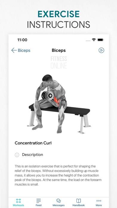 Workout app Fitness Online Captura de pantalla de la aplicación #6