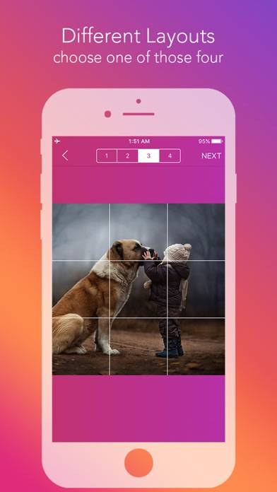 Griddy Pro: Split Pic in Grids Schermata dell'app #3