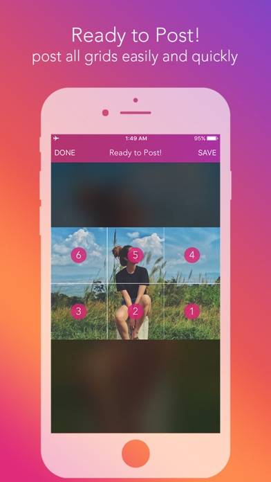 Griddy Pro: Split Pic in Grids Schermata dell'app #4