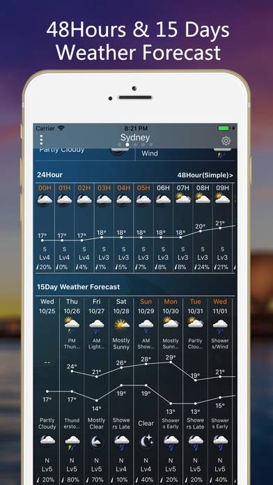 Weather App skärmdump #4