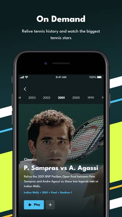 Tennis TV Schermata dell'app #6