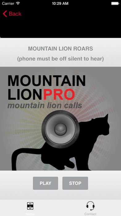 REAL Mountain Lion Calls App screenshot