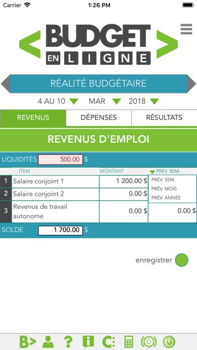 Budget en ligne App screenshot #5