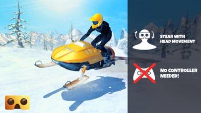 Snowmobile Simulator : VR Game for Google Cardboard Captura de pantalla de la aplicación #1