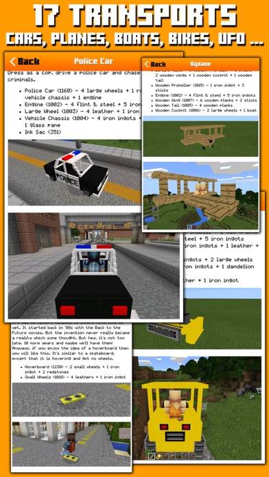 TRANSPORT MODS for MINECRAFT Pc EDITION App screenshot