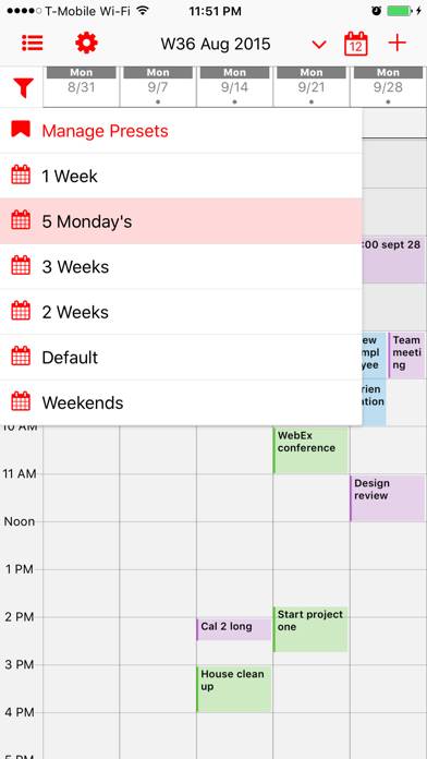 Week Calendar Pro Capture d'écran de l'application #2