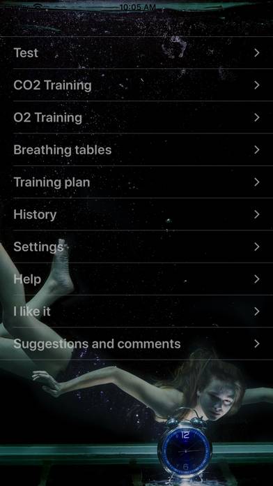 Apnea Tables Trainer App screenshot #1