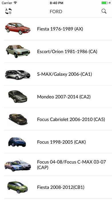 Car parts for Ford Captura de pantalla de la aplicación #3