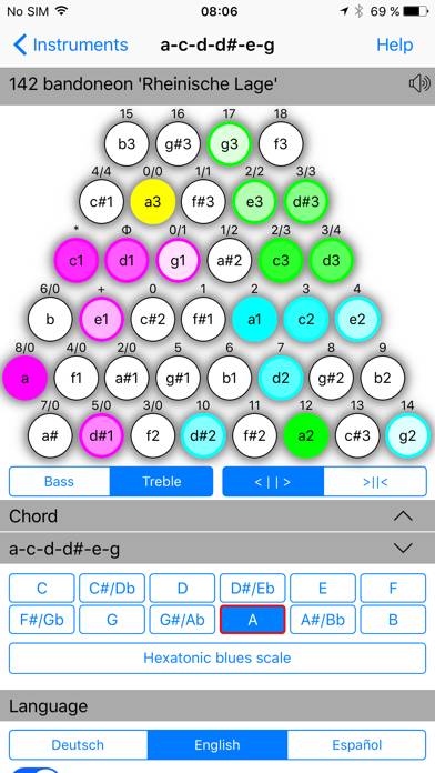BandoChords Schermata dell'app