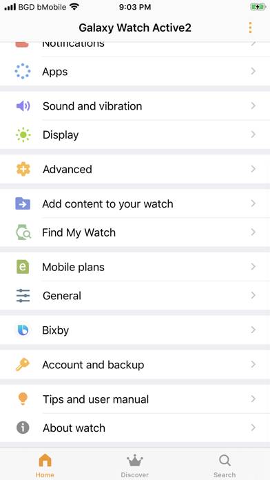 Samsung Galaxy Watch (Gear S) Captura de pantalla de la aplicación #4
