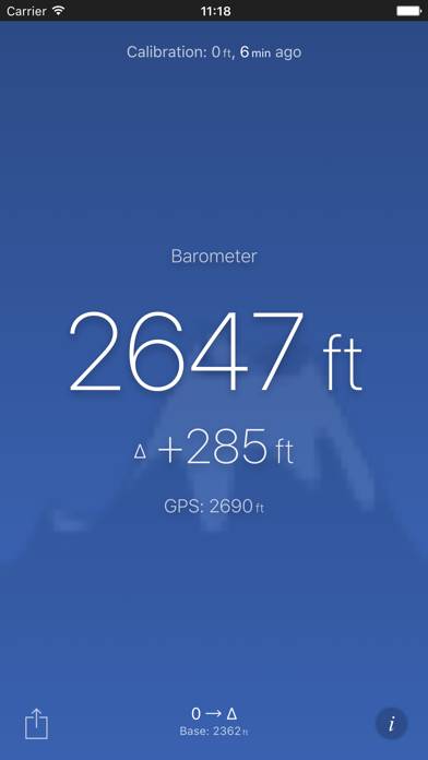 Altimeter (Barometer) App-Screenshot #1