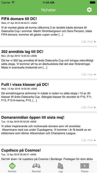 Dalecarlia Cup App screenshot #2