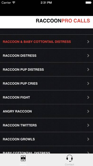 Raccoon Hunting Calls - With Bluetooth - Ad Free screenshot