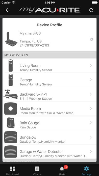 My AcuRite App screenshot