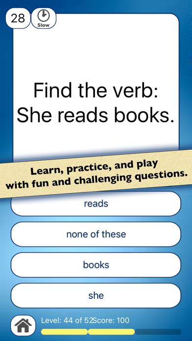 Nouns & Verbs Teaching Quiz