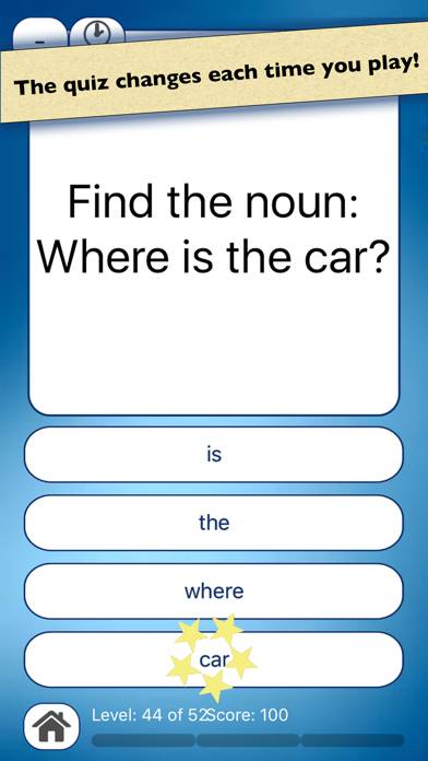 Nouns & Verbs Teaching Quiz App screenshot #2