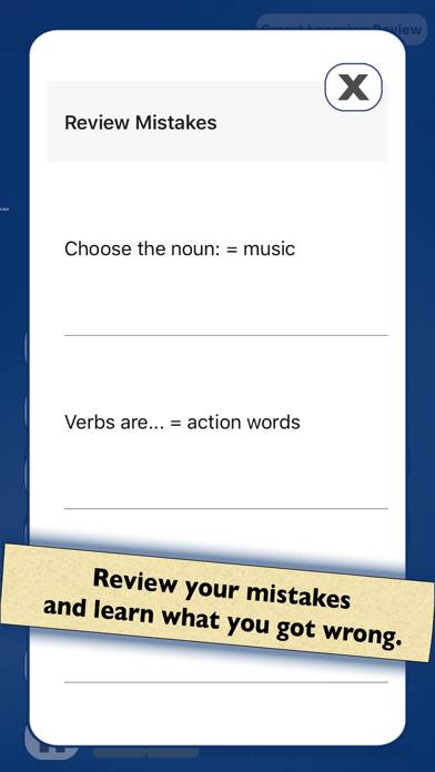 Nouns & Verbs Teaching Quiz App screenshot #5