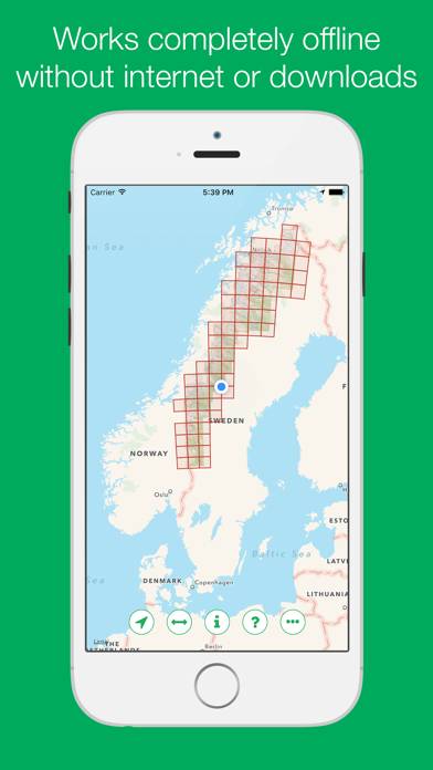 Swedish Mountain Maps App screenshot