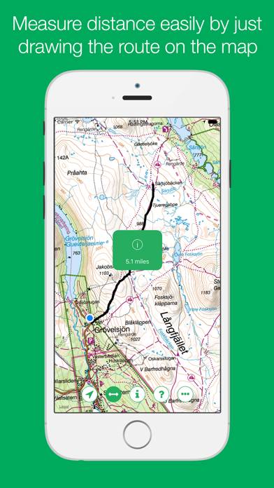 Swedish Mountain Maps App screenshot