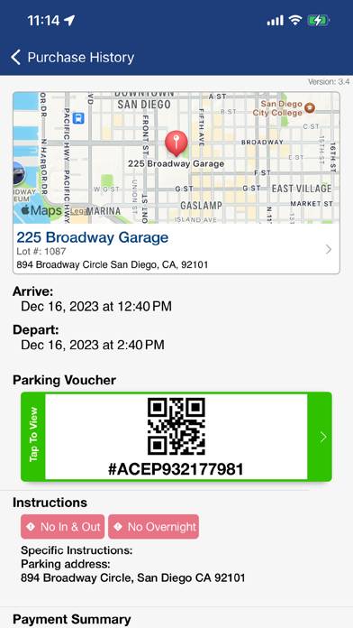 ACE Parking App screenshot #4