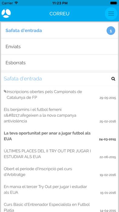 Futbol.cat, Portal del Federat Captura de pantalla de la aplicación #3