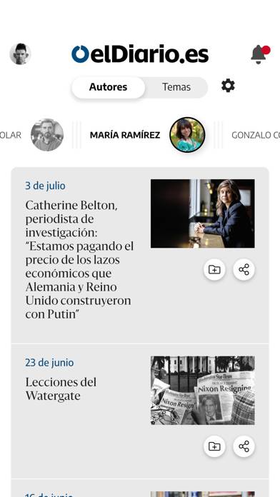 ElDiario.es Captura de pantalla de la aplicación