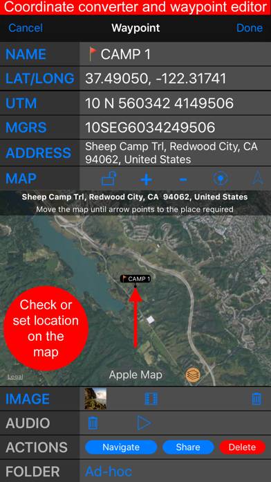 Compass 55. Map & GPS kit. Скриншот приложения #3