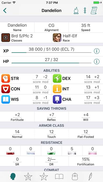 RPG Scribe Pathfinder & 3.5 App screenshot #1