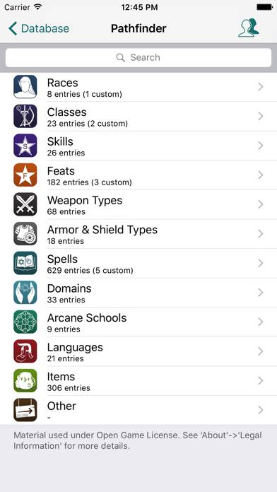 RPG Scribe Pathfinder & 3.5 App screenshot #5