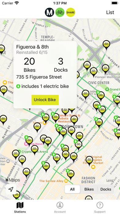 Metro Bike Share App screenshot #1