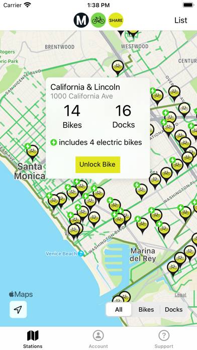 Metro Bike Share App screenshot #3