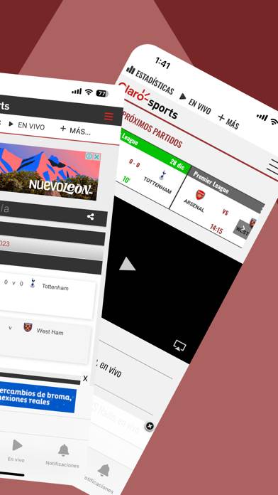 Claro Sports App screenshot