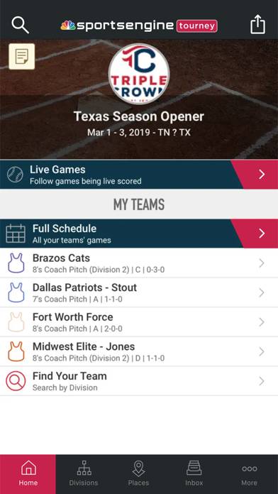 SportsEngine Tourney App screenshot #1