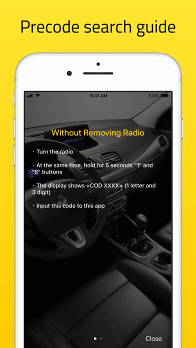 Radio Code for Renault Stereo App skärmdump #3