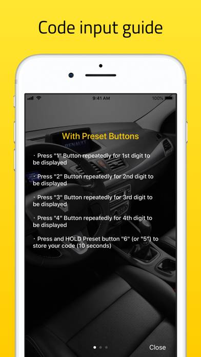 Radio Code for Renault Stereo App skärmdump #4