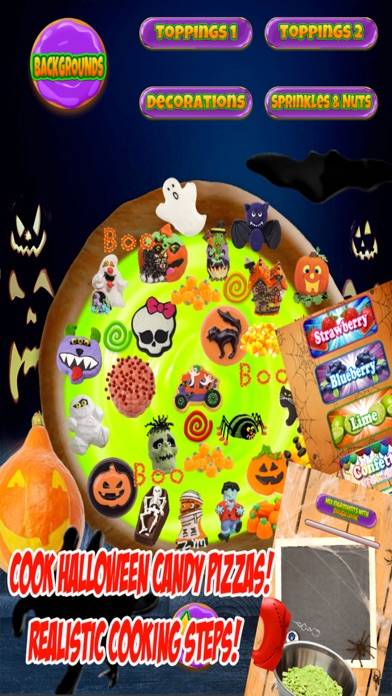 Halloween Candy Pizza Make & Bake App screenshot #2