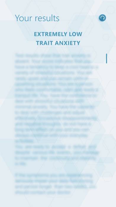 Anxiety Disorder Test App screenshot