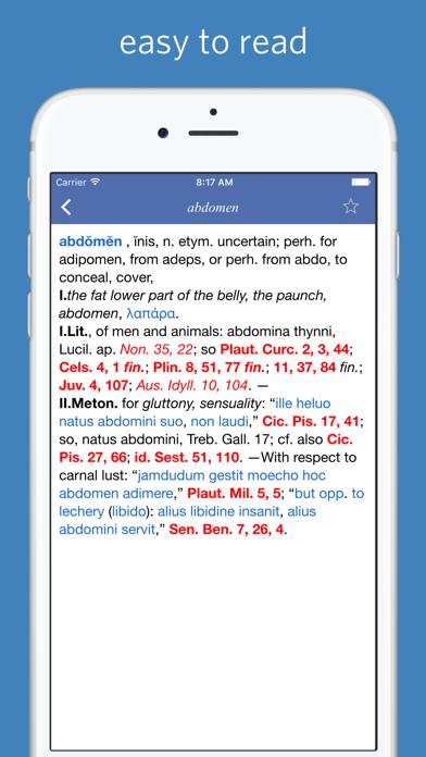 Latin Dictionary Captura de pantalla de la aplicación #2