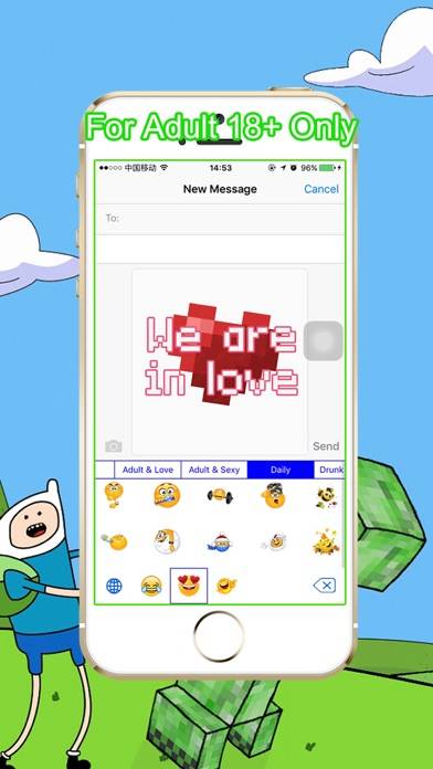 Sexy Adult Emoji Animated Keyboard App screenshot #1