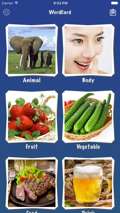 Korean Word Flashcards Learn App screenshot #1