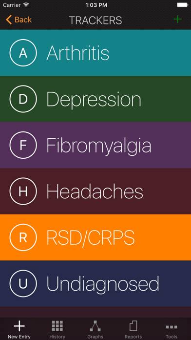 My Pain Diary & Symptom Tracker: Gold Edition Schermata dell'app #4