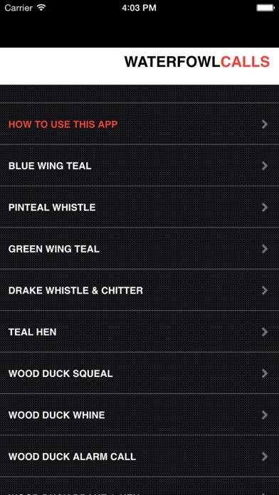 Waterfowl Hunting Calls App screenshot