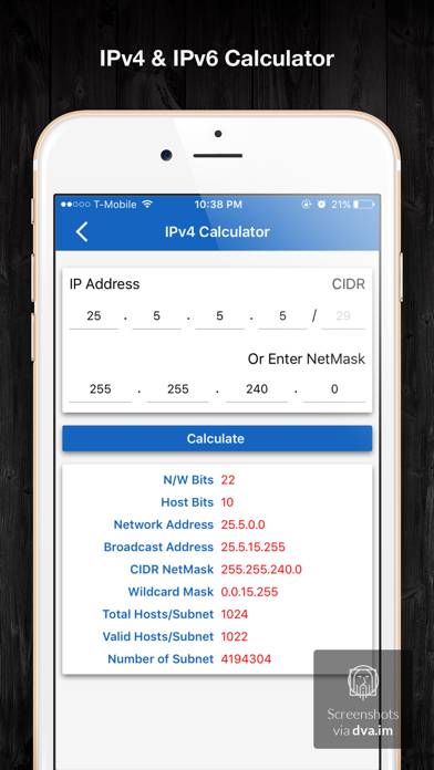 IP Calculator Pro App-Screenshot #2