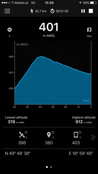 GPS Altimeter - Altitude & Map screenshot