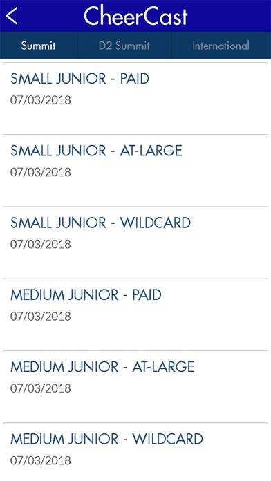 CheerCast App screenshot