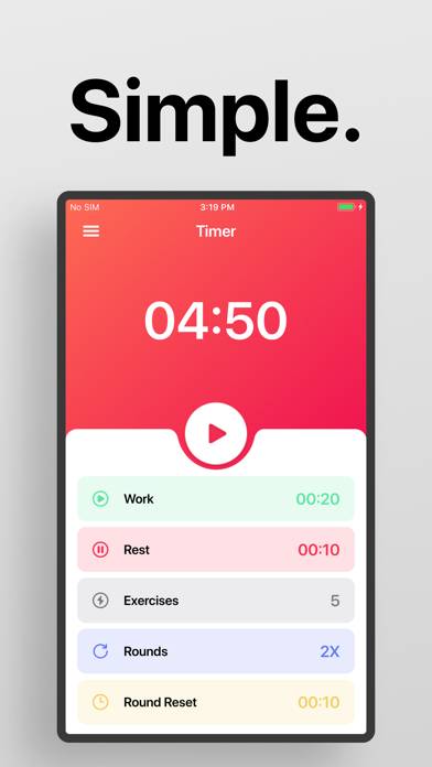 Interval Timer □ HIIT Timer App screenshot #1