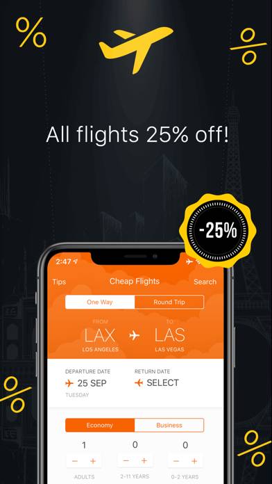 Cheap Airline Tickets Bookings App screenshot #1