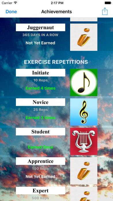Inspire Music Practice Journal Captura de pantalla de la aplicación #2